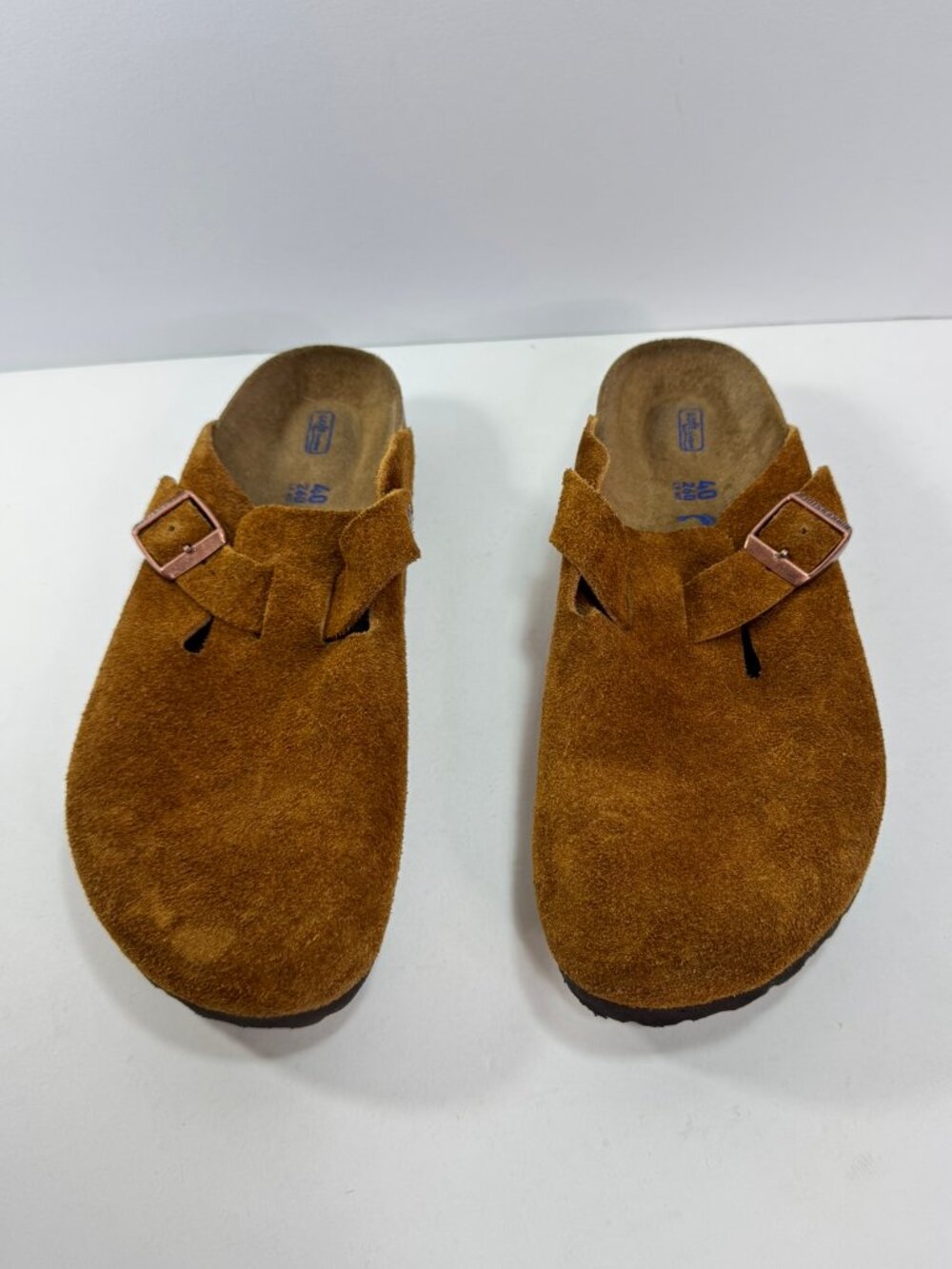 Birkenstock Boston Soft Footbed Tan Suede Leather Clog EU 40 Women's 9-9.5